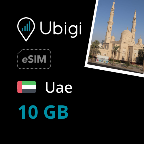 Uae Prepaid eSIM data plan - 10GB| Ubigi