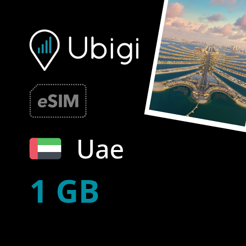 Uae Prepaid eSIM data plan - 1GB| Ubigi