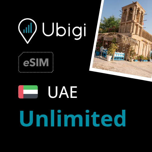 Uae Prepaid eSIM data plan - Unlimited| Ubigi