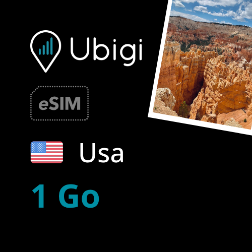 Oneoff Forfait eSIM prépayée  - 1Go | Ubigi