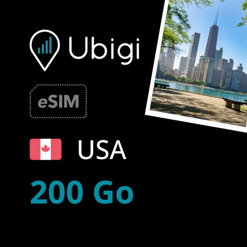 Oneoff Forfait eSIM prépayée  - 200Go | Ubigi