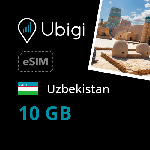 Uzbekistan Prepaid eSIM data plan - 10GB| Ubigi