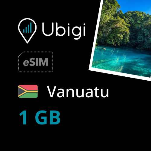 Vanuatu Prepaid eSIM data plan - 1GB| Ubigi