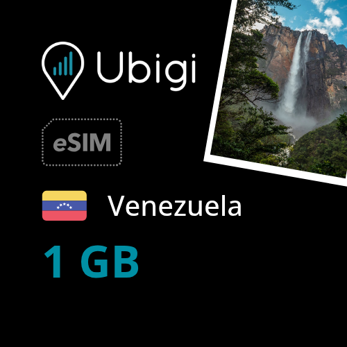 Venezuela Prepaid eSIM data plan - 1GB| Ubigi