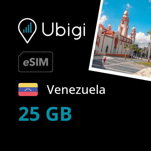 Venezuela Prepaid eSIM data plan - 25GB| Ubigi