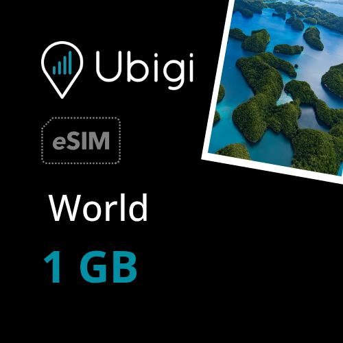 World Prepaid eSIM data plan - 1GB| Ubigi