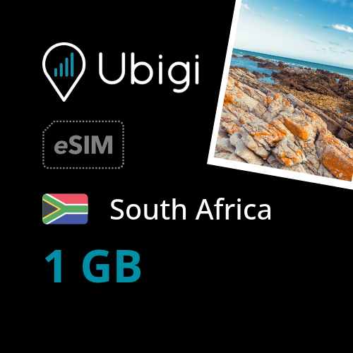 South Africa Prepaid eSIM data plan - 1GB| Ubigi