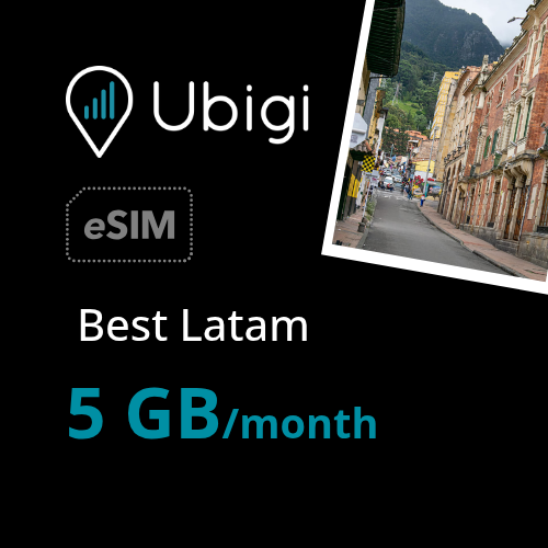 Best Latam Prepaid eSIM data plan - 5GB/month| Ubigi
