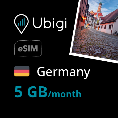 Germany Prepaid eSIM data plan - 5GB/month| Ubigi