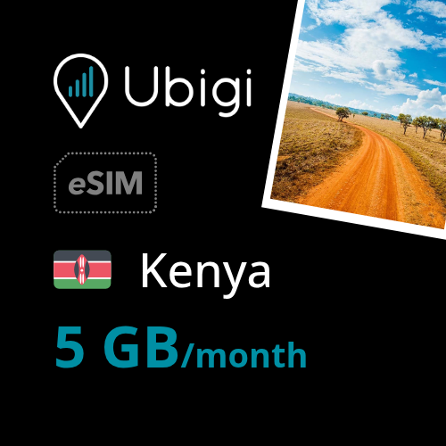 Kenya Prepaid eSIM data plan - 5GB/month| Ubigi