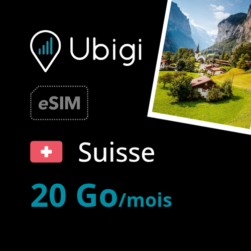 Rbrp Forfait eSIM prépayée  - 20Go/mois | Ubigi