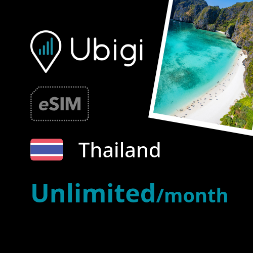 Thailand Prepaid eSIM data plan - Unlimited| Ubigi