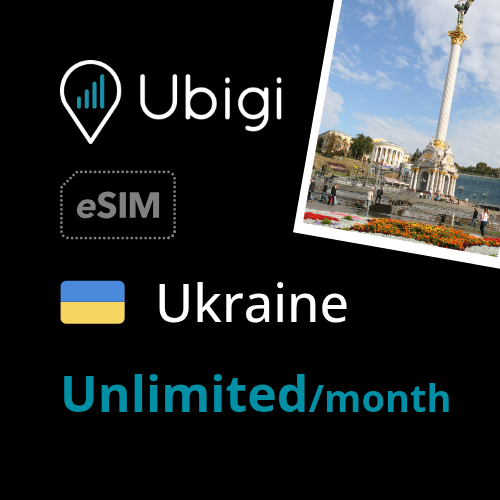 UKraine Prepaid eSIM data plan - Unlimited| Ubigi