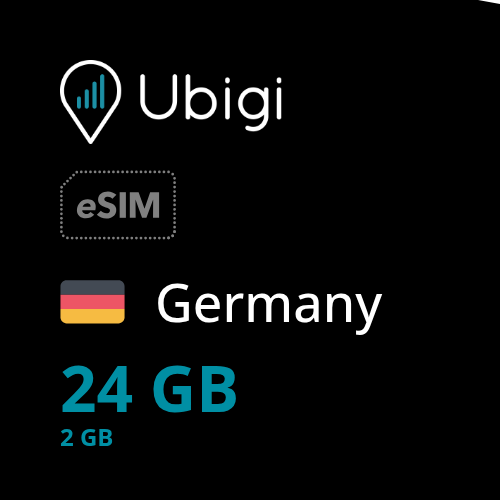 Germany Prepaid eSIM data plan - 2GB/month| Ubigi
