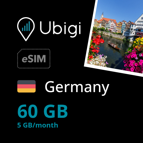Germany Prepaid eSIM data plan - 5GB/month| Ubigi