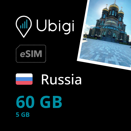 Russia Prepaid eSIM data plan - 5GB/month| Ubigi
