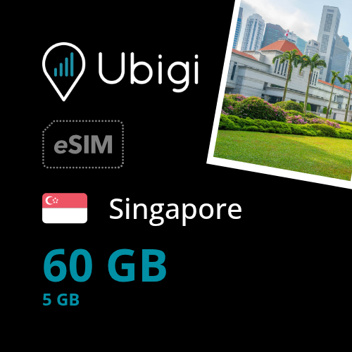 Singapore Prepaid eSIM data plan - 5GB/month| Ubigi