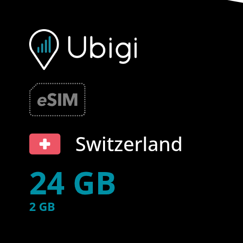 Switzerland Prepaid eSIM data plan - 2GB/month| Ubigi