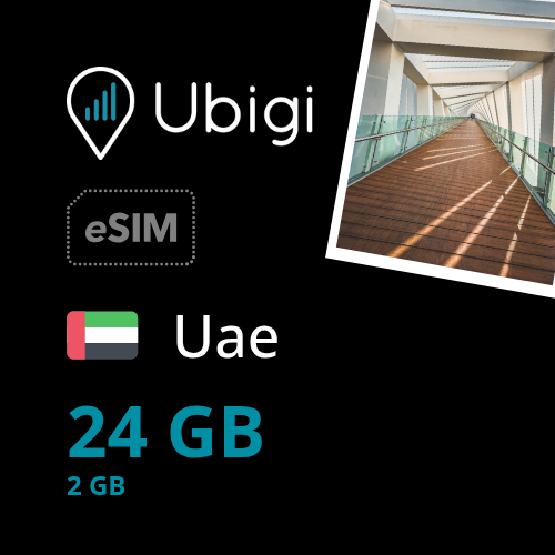 Uae Prepaid eSIM data plan - 2GB/month| Ubigi