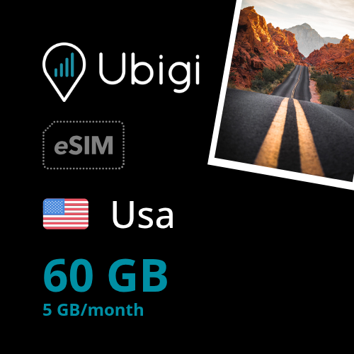 USA Prepaid eSIM data plan - 5GB/month| Ubigi